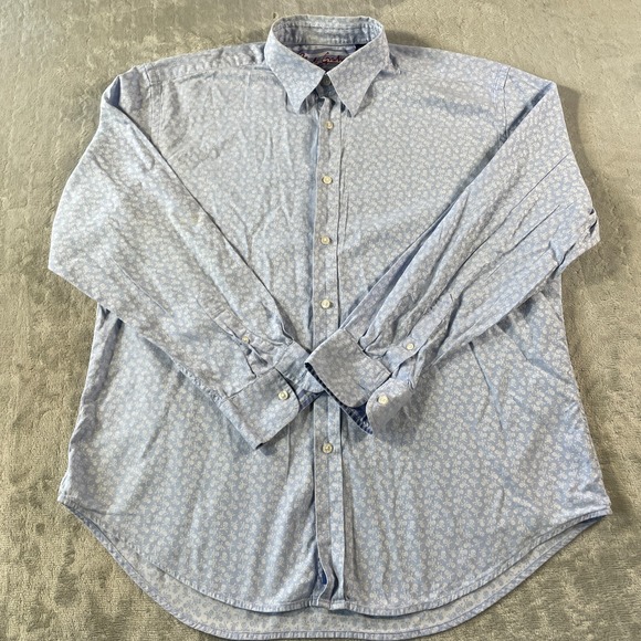 Robert Graham Other - Robert Graham Shirt Men 2XL Blue Skull Print Coastal Resort Summer Preppy Luxury